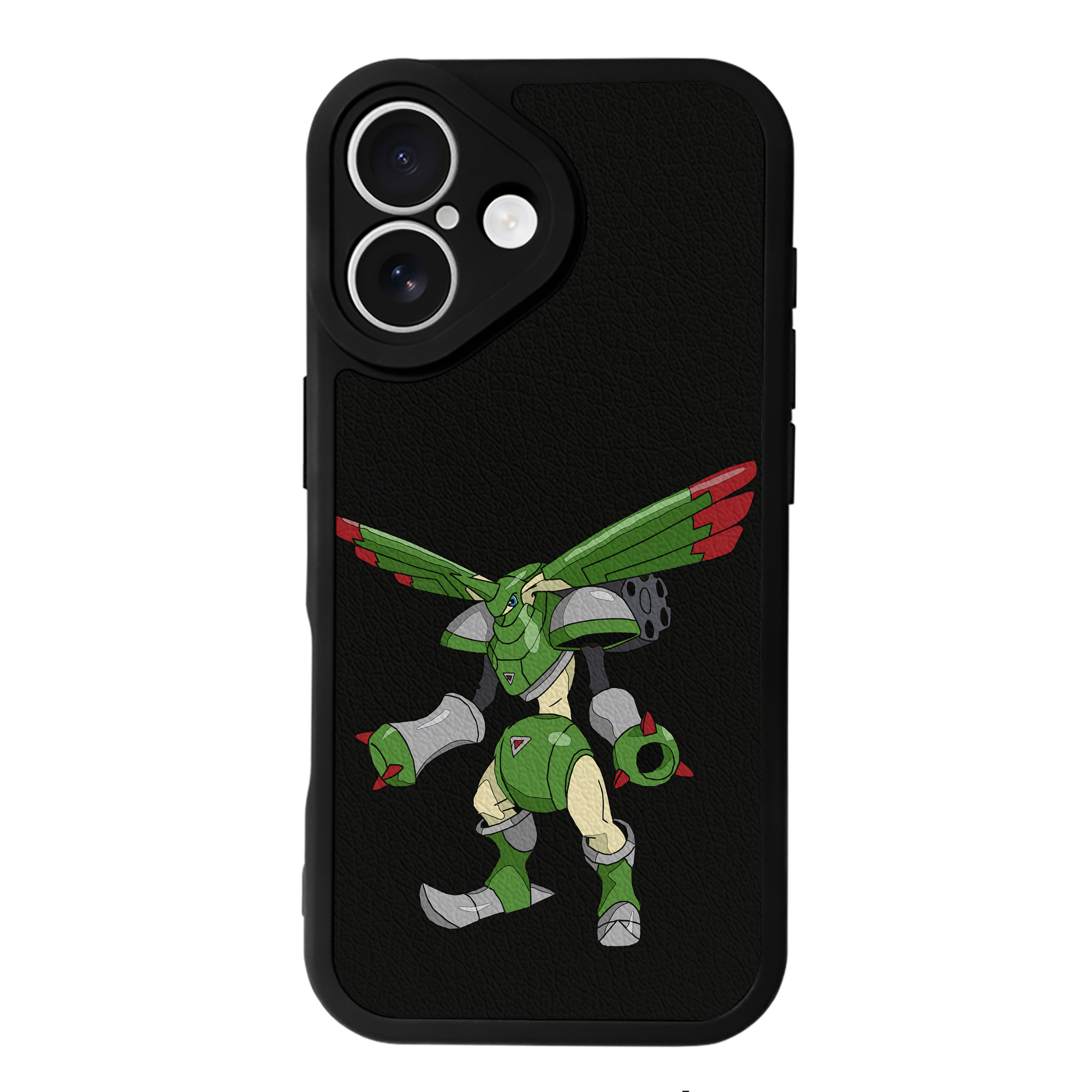 （画像用） Digimon デジタルモンスター/デジモン 【iPhone 16シリーズ対応】シリコンスマホケース（レザー調） 材質：シリコン